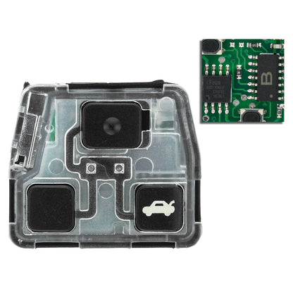 MT-KEY 3 Tasten Fernbedienung 434MHZ kompatibel mit Lexus ES GS RX SC 300 Toyota Avensis Corolla MR2 Land Cruiser Rav4 Yaris 433MHZ Autoschlüssel