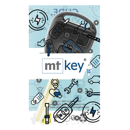 MT-KEY 2 Tasten Funkschlüssel ID67 TOY47 434MHZ kompatibel mit Toyota Corolla E12 01-07 Land Cruiser J120 02-09 Picnic XM10 433MHZ Autoschlüssel