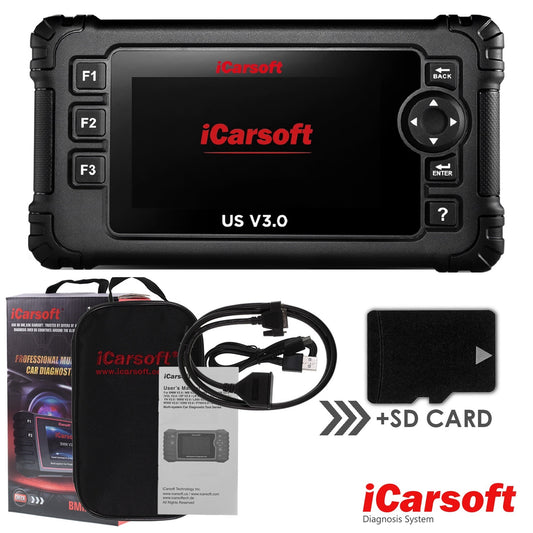 DIAGNOSEGERÄT iCARSOFT US V3.0 OBD-2 Scanner für US-Fahrzeuge wie Ford GM Chrysler Dodge Jeep Buick Cadillac Hummer