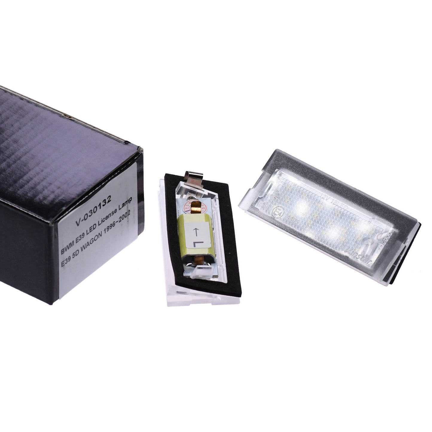 Vinstar LED Kennzeichenbeleuchtung E-geprüft CAN-Bus kompatibel mit BMW Kennzeichenbeleuchtung E39 5 Türer Touring 1996-2004