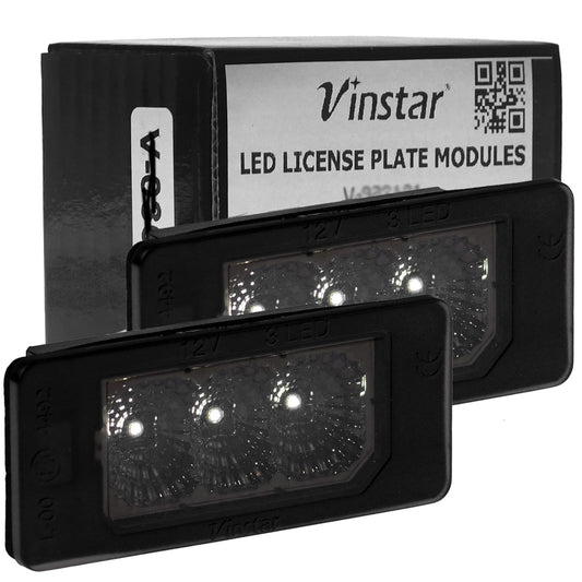 Vinstar CREE LED SMOKE Kennzeichenbeleuchtung kompatibel mit Skoda Fabia II III Octavia III