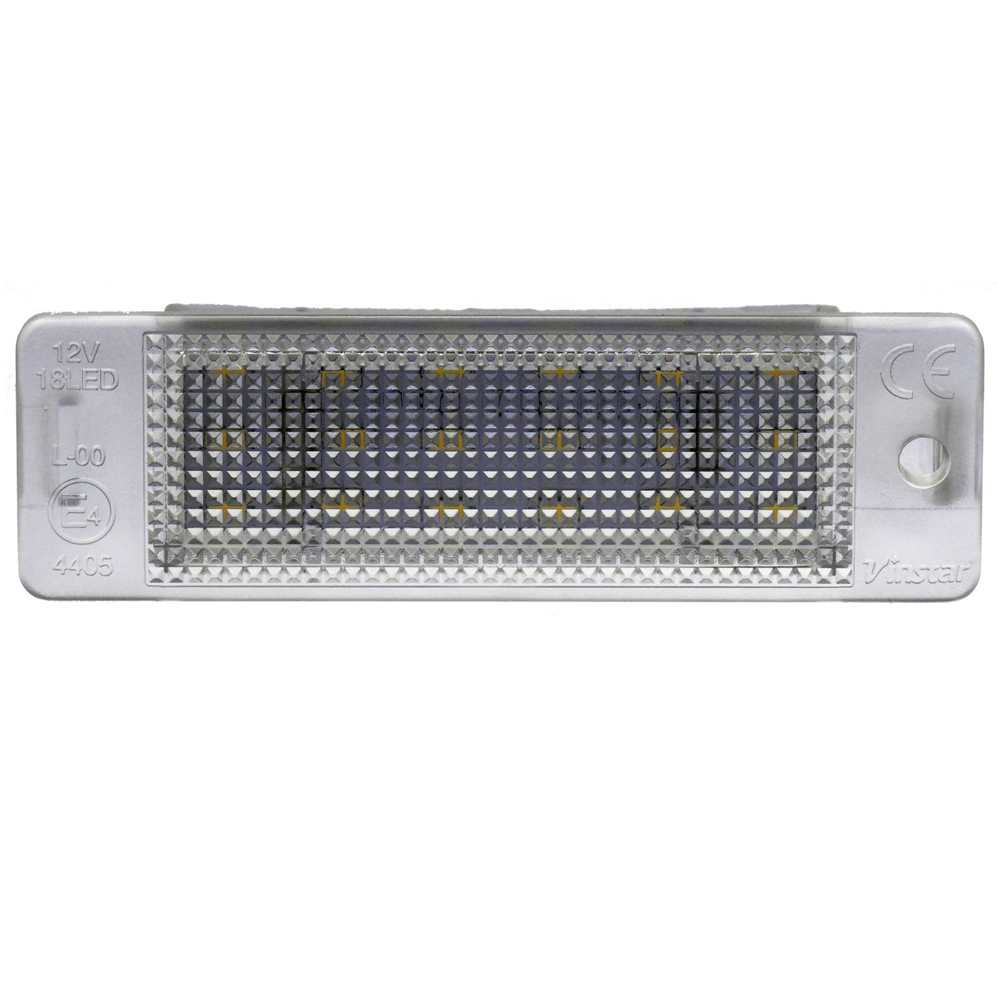 Vinstar LED Kennzeichenbeleuchtung E-geprüft CAN-Bus 18 LEDs je Modul 6000 Kelvin Kompatibel mit OPEL Astra F 1992-1998, Calibra 1989-1997