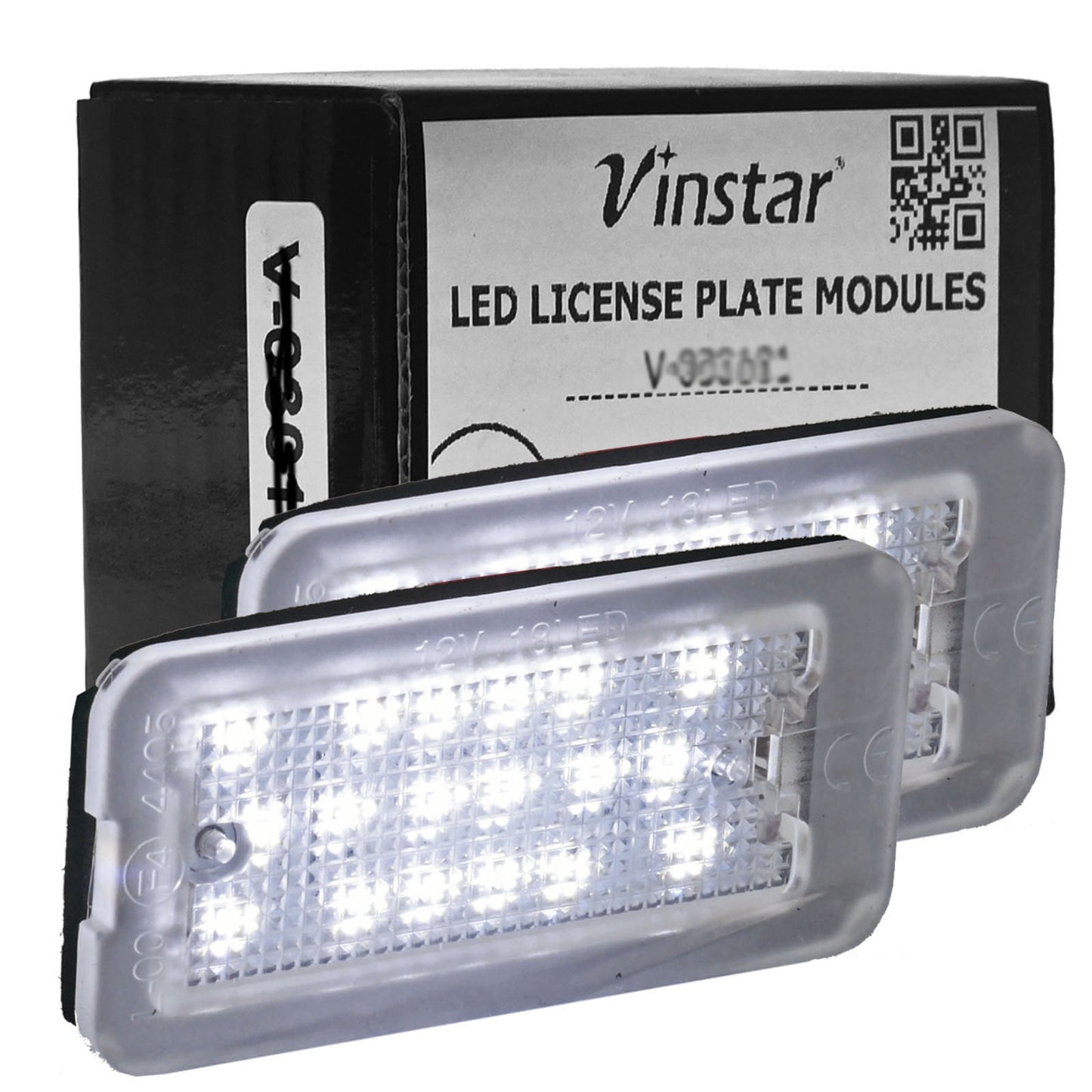 Vinstar LED Kennzeichenbeleuchtung kompatibel mit FIAT 500 500C ab 2007