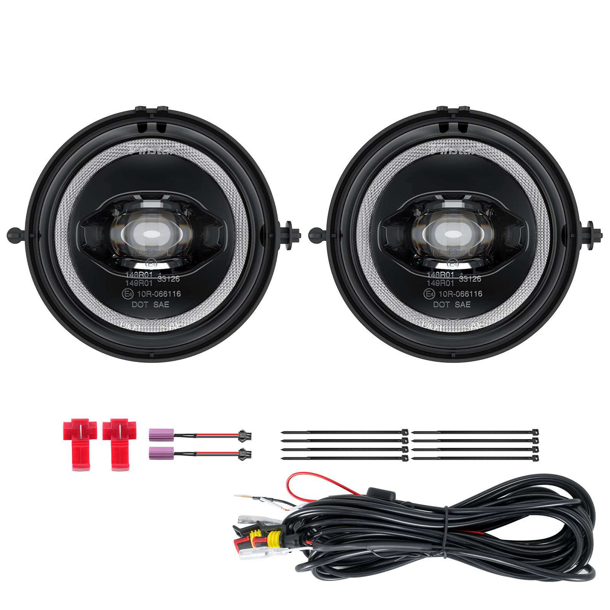 Vinstar LED NEBELSCHEINWERFER TAGFAHRLICHT POSITIONSLICHT kompatibel mit Mini R55 R56 R57 R58 R59 R60
