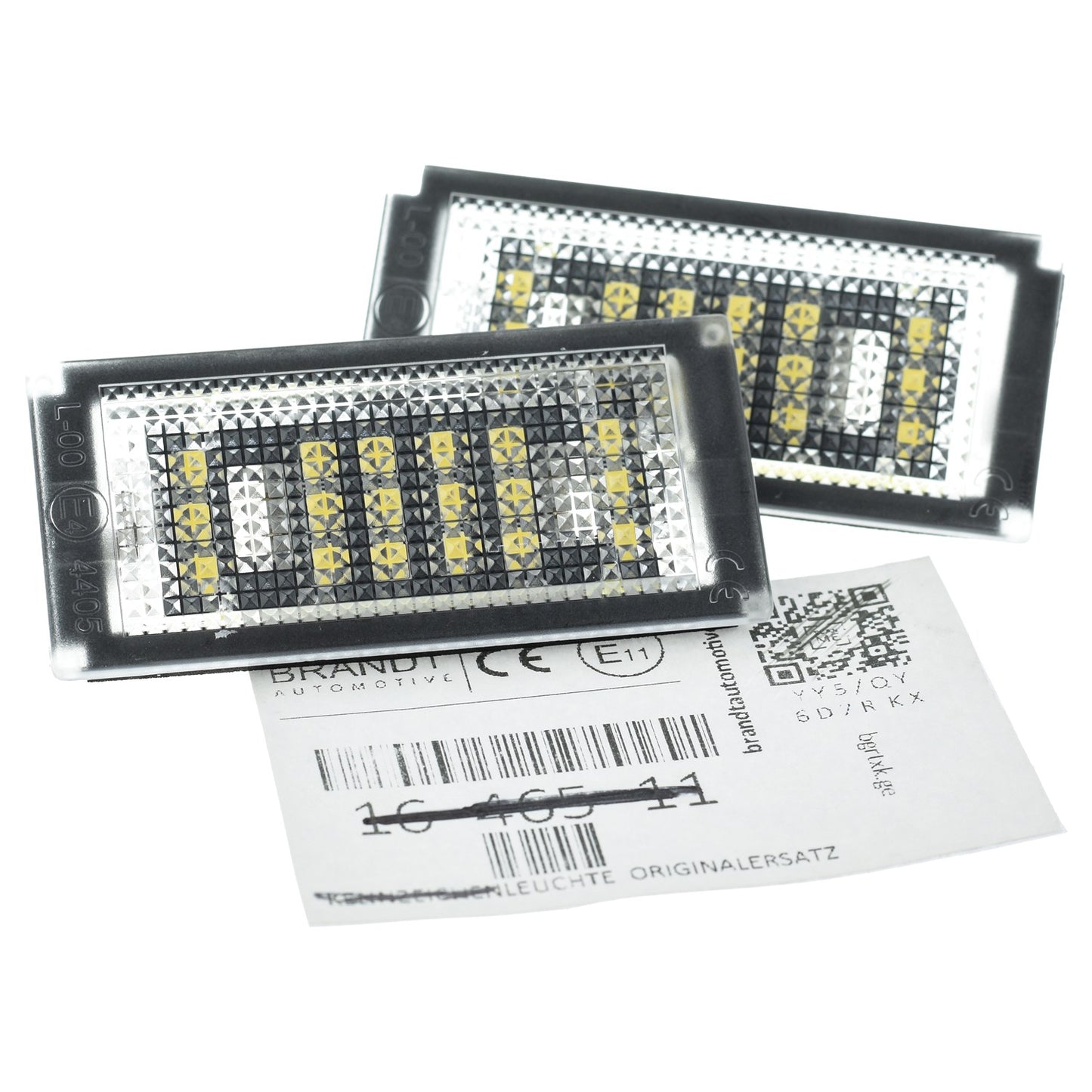 BRANDT AUTOMOTIVE Kennzeichenleuchten LED kompatibel mit Bmw 3er E46 BJ 1998-2007 Cabrio Compact Coupe Limousine Touring (auch M3) Kennzeichenbeleuchtung
