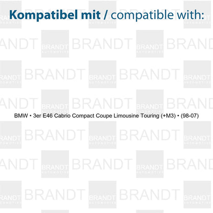 BRANDT AUTOMOTIVE Kennzeichenleuchten LED kompatibel mit Bmw 3er E46 BJ 1998-2007 Cabrio Compact Coupe Limousine Touring (auch M3) Kennzeichenbeleuchtung