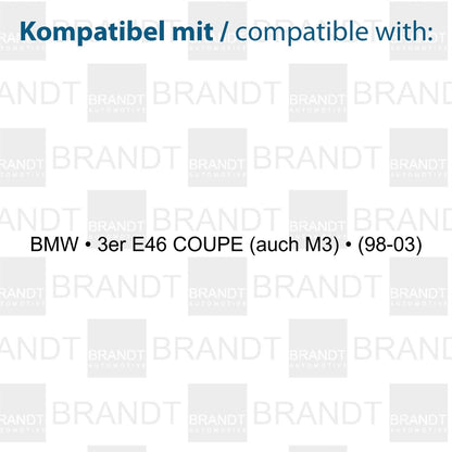 BRANDT AUTOMOTIVE Kennzeichenleuchten LED kompatibel mit Bmw E46 vor Facelift Coupe auch M3 1998-2003 Kennzeichenbeleuchtung