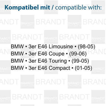 BRANDT AUTOMOTIVE Kennzeichenleuchten LED kompatibel mit Bmw E46 Limousine Coupe Touring Compact 1998-2006 Kennzeichenbeleuchtung