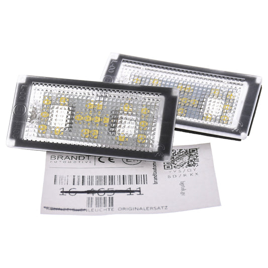 BRANDT AUTOMOTIVE Kennzeichenleuchten + Kabel LED kompatibel mit Bmw 7er E65 E66 E67 AB FACELIFT LCI 2005-2009 Kennzeichenbeleuchtung