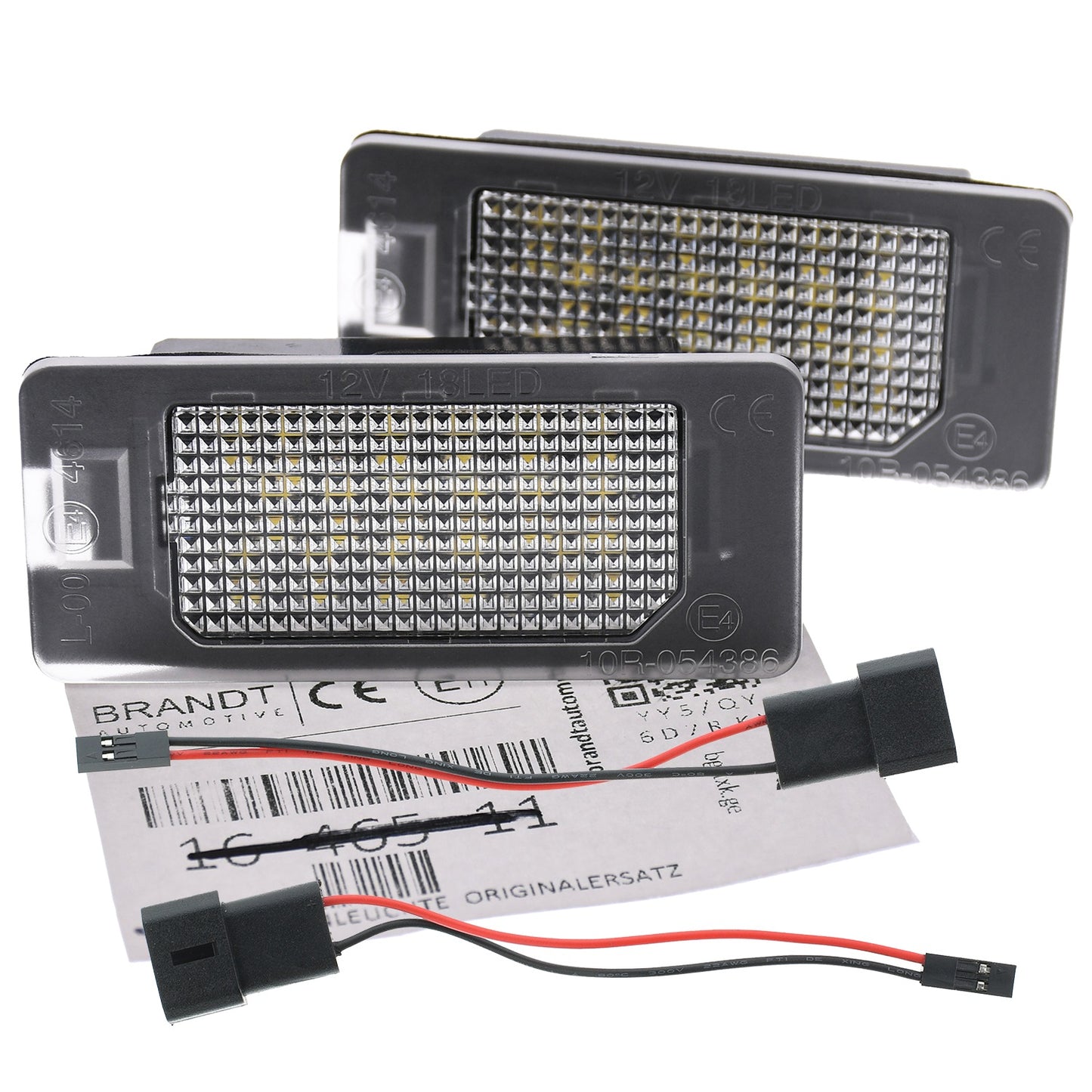 BRANDT AUTOMOTIVE Kennzeichenleuchten LED kompatibel mit Bmw X5 E70 F15 G05 X5M F85 X6 E71 E72 F16 X6M F86 M235i M240i M340i Kennzeichenbeleuchtung
