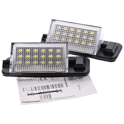BRANDT AUTOMOTIVE Kennzeichenleuchten LED kompatibel mit Bmw 3er E36 Compact Limousine Coupe Cabrio Touring (auch M3) 1992-1998 Kennzeichenbeleuchtung