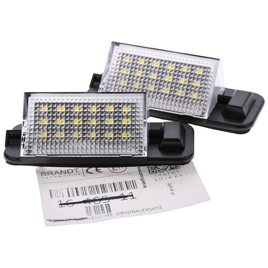 BRANDT AUTOMOTIVE Kennzeichenleuchten LED kompatibel mit Bmw 3er E36 Compact Limousine Coupe Cabrio Touring (auch M3) 1992-1998 Kennzeichenbeleuchtung