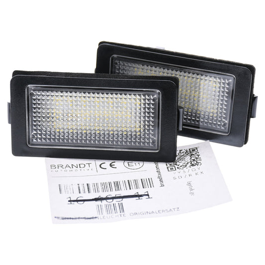 BRANDT AUTOMOTIVE Kennzeichenleuchten LED kompatibel mit Bmw 7er E38 Limousine 1994-2001 auch langversion Kennzeichenbeleuchtung