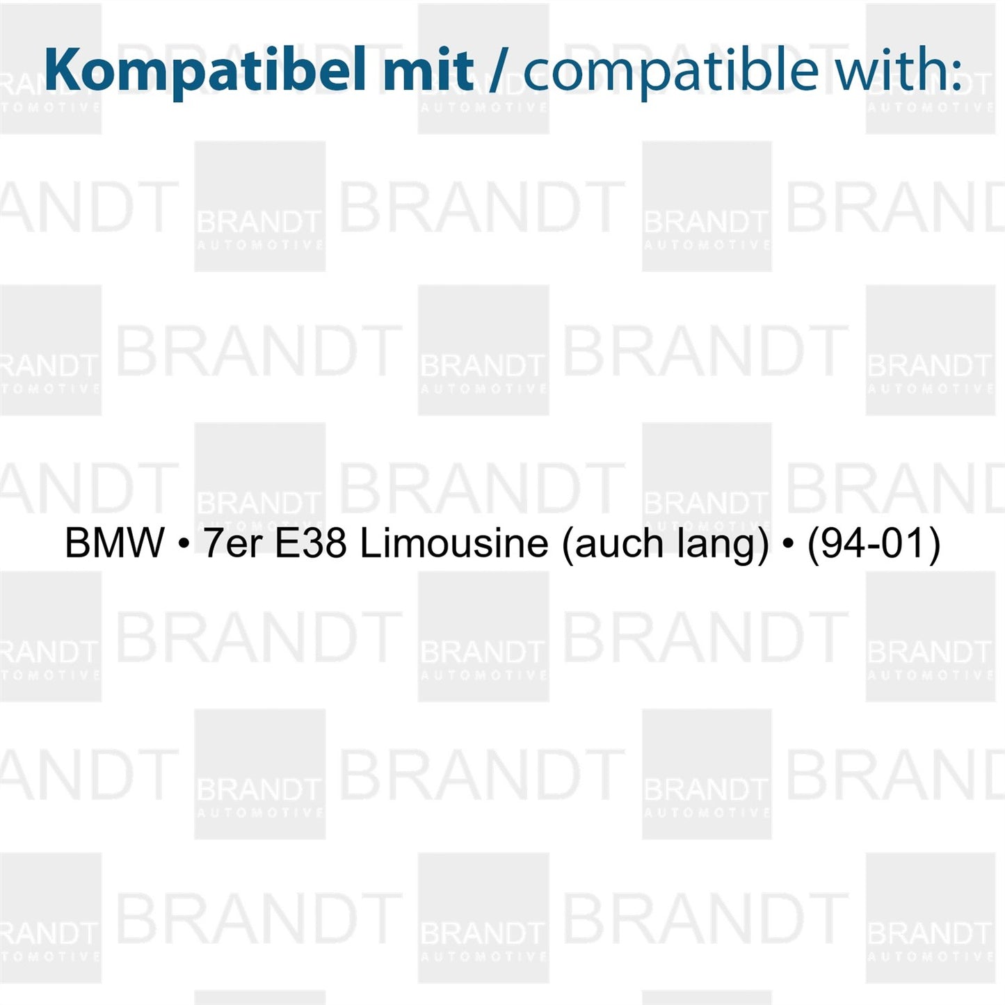 BRANDT AUTOMOTIVE Kennzeichenleuchten LED kompatibel mit Bmw 7er E38 Limousine 1994-2001 auch langversion Kennzeichenbeleuchtung