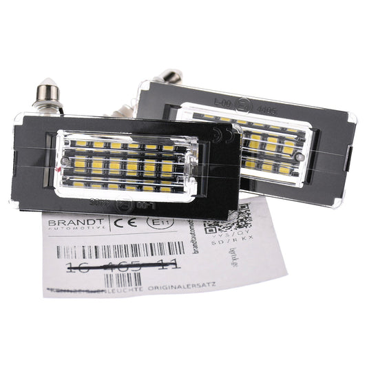 BRANDT AUTOMOTIVE Kennzeichenleuchten LED kompatibel mit Mini R56 Schrägheck R57 Cabrio R58 Coupe R59 Roadster Kennzeichenbeleuchtung