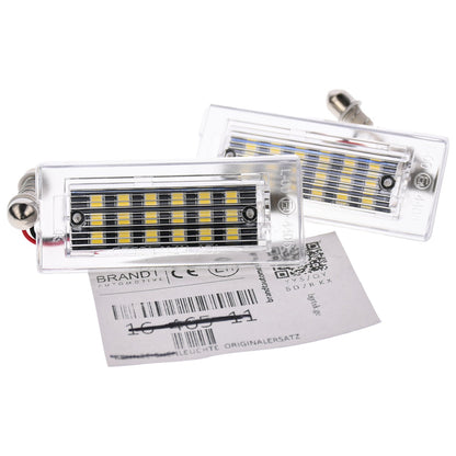 BRANDT AUTOMOTIVE Kennzeichenleuchten LED kompatibel mit Bmw X5 E53 1999-2006 X3 E83 2003-2010 Kennzeichenbeleuchtung