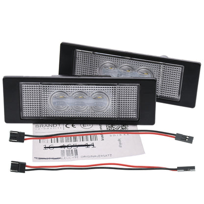 BRANDT AUTOMOTIVE Kennzeichenleuchten + Kabel CREE LED kompatibel mit Bmw X2 F39 6er F13 F12 F06 E63 E64 FIAT MAREA WEEKEND MULTIPLA ALFA ROMEO 156 166 Kennzeichenbeleuchtung