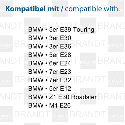 BRANDT AUTOMOTIVE Kennzeichenleuchten LED kompatibel mit Bmw 3er E30 E36 5er E39 E28 E12 6er E24 7er E23 E32 M1 E26 Z1 Roadster Kennzeichenbeleuchtung