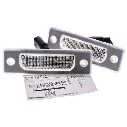 BRANDT AUTOMOTIVE Kennzeichenleuchten LED kompatibel mit Bmw 7er E32 5er E34 auch M5 Limousine Alpina B10 Kennzeichenbeleuchtung
