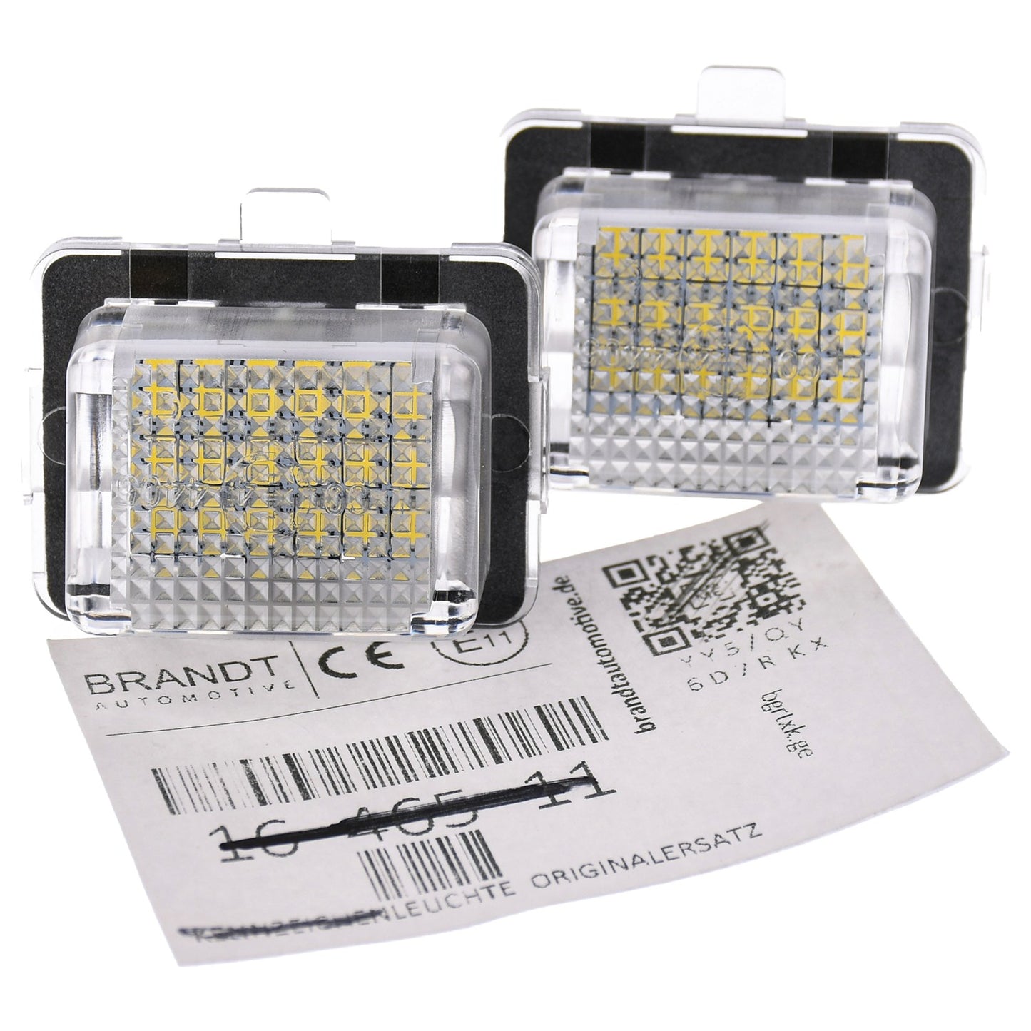 BRANDT Kennzeichenleuchten LED kompatibel mit Mercedes Benz S-Klasse W221 C-Klasse W204 S204 E-Klasse W212 W207 C207 S212 A207 C216 W216 CL-KLASSE Kennzeichenbeleuchtung