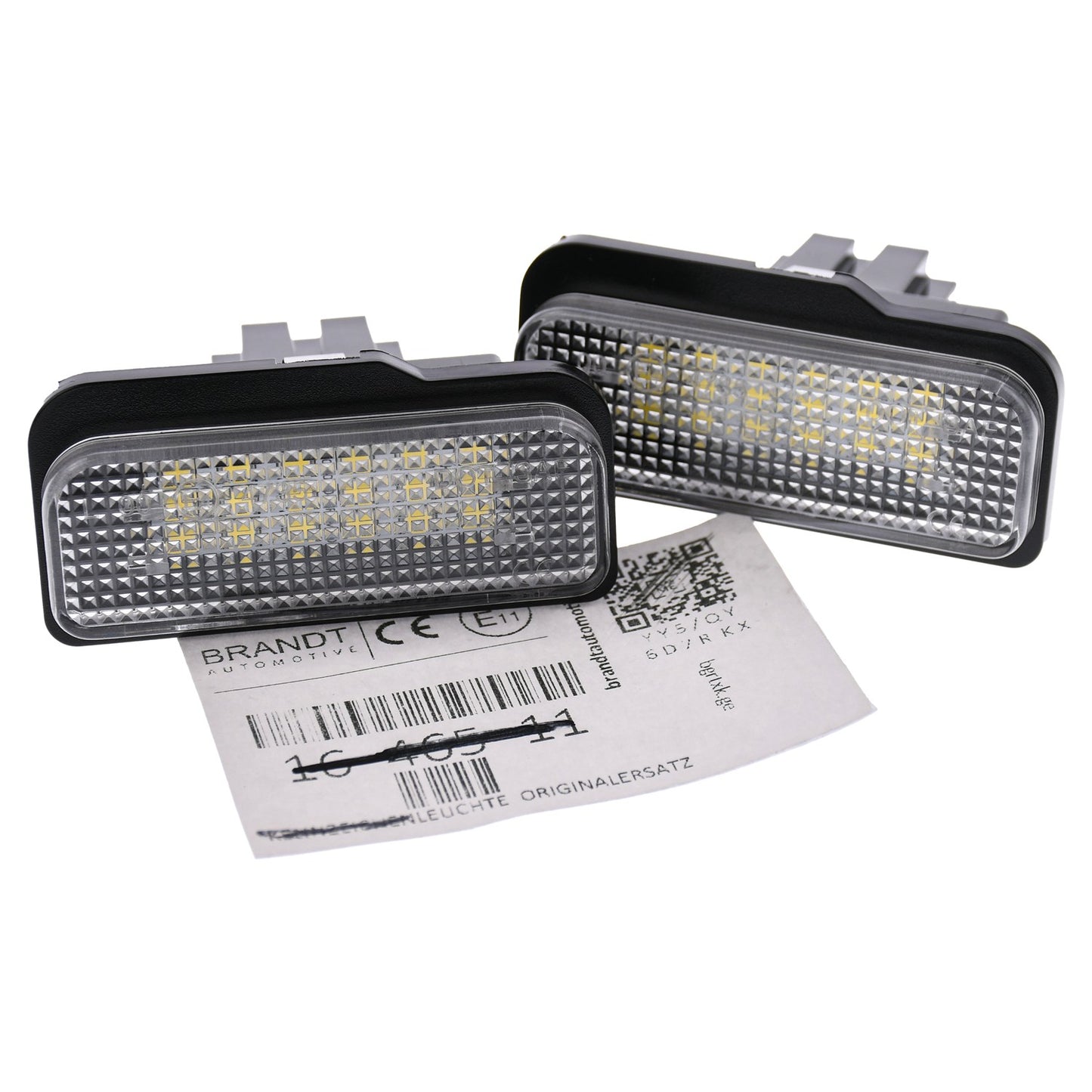 BRANDT Kennzeichenleuchten LED kompatibel mit Mercedes Benz C-KLASSE W203 S207 00-07 CLS C219 04-11 E-KLASSE W211 02-09 SLK R171 TESLA MODEL S MODEL X Kennzeichenbeleuchtung