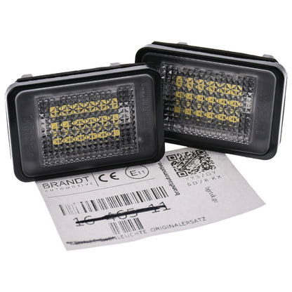 BRANDT AUTOMOTIVE Kennzeichenleuchten LED kompatibel mit Mercedes Benz GLK X204 2008-2015 Kennzeichenbeleuchtung