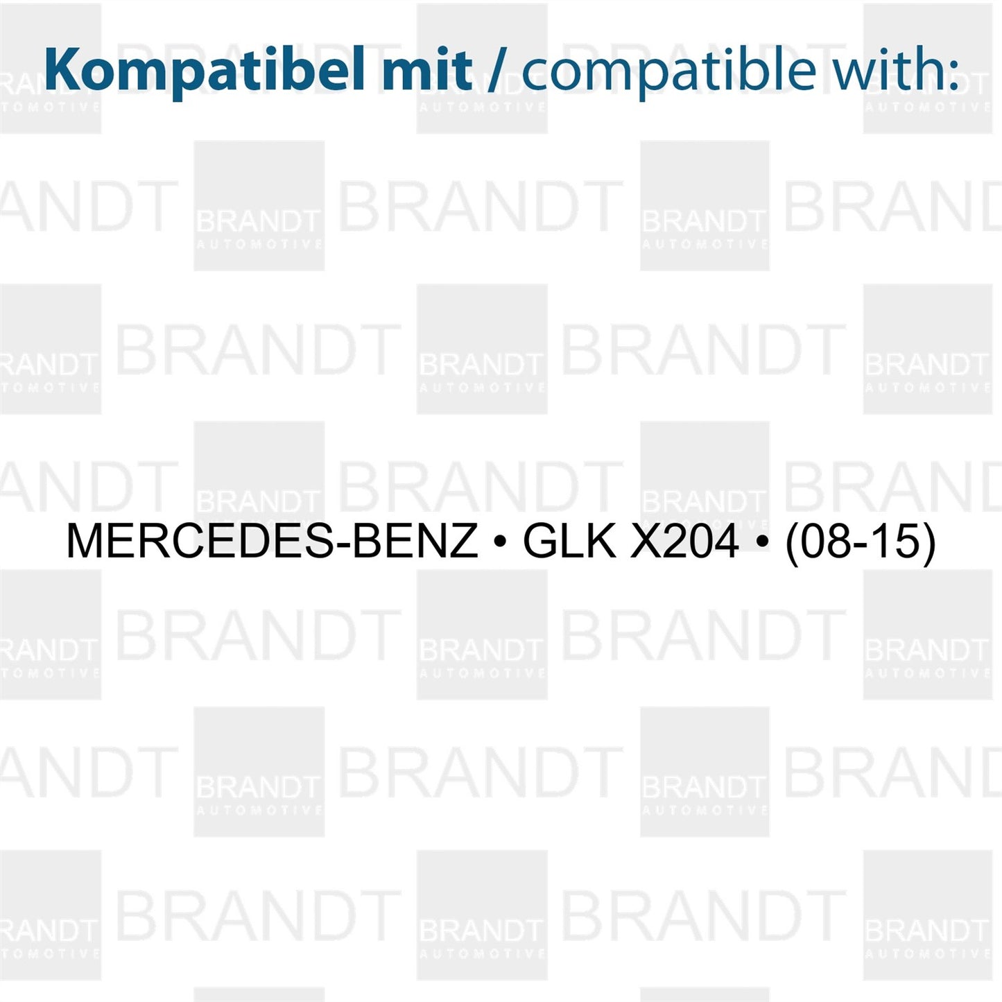 BRANDT AUTOMOTIVE Kennzeichenleuchten LED kompatibel mit Mercedes Benz GLK X204 2008-2015 Kennzeichenbeleuchtung