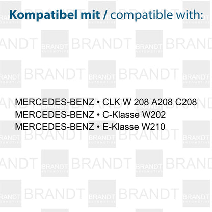 BRANDT AUTOMOTIVE Kennzeichenleuchten LED kompatibel mit Mercedes Benz CLK W 208 A208 C208 C-Klasse W202 E-Klasse W210 Kennzeichenbeleuchtung