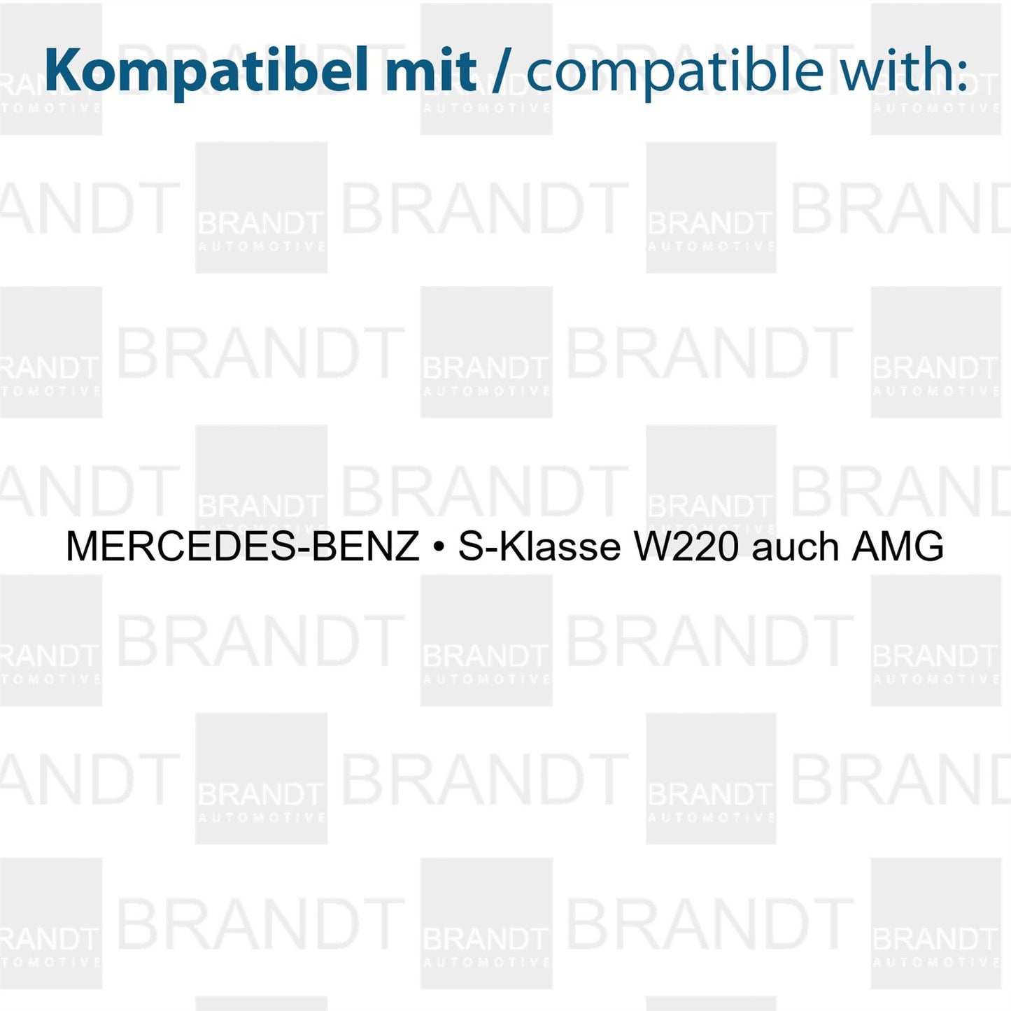 BRANDT AUTOMOTIVE Kennzeichenleuchten LED kompatibel mit Mercedes Benz W220 S-Klasse auch AMG S63 S55 S65 1999-2005 Kennzeichenbeleuchtung