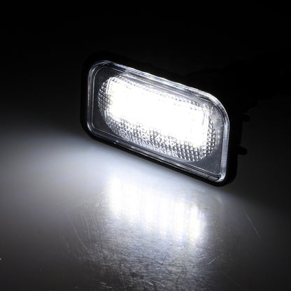 BRANDT Kennzeichenleuchten LED kompatibel mit Mercedes Benz SL R230 01-12 CLK Coupe Cabrio C209 A209 W 209 C-Klasse W203 CHRYLSER Crossfire Coupe Roadster Kennzeichenbeleuchtung