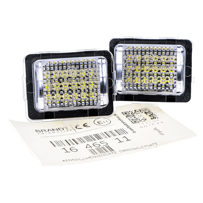BRANDT AUTOMOTIVE Kennzeichenleuchten LED kompatibel mit Mercedes Benz S-Klasse W221 W222 V222 X222 SL R231 C-Klasse W204 S204 C204 W205 Kennzeichenbeleuchtung