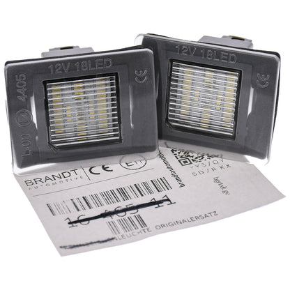 BRANDT Kennzeichenleuchten LED kompatibel mit Mercedes Benz E-Klasse W214 S214 V214 X214 GLA H247 X156 GLB X247 SLC SLK R172 GLC X253 X254 ML GLE V167 W166 Kennzeichenbeleuchtung