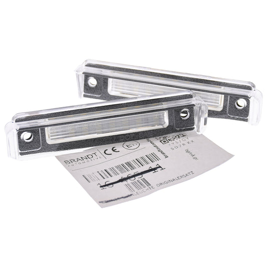 BRANDT AUTOMOTIVE Kennzeichenleuchten LED kompatibel mit Mercedes Benz E-Klasse S124 T-Modell 85–96 W124 Limousine 89–95 C124 Coupe 89–96 SL R129 89-01