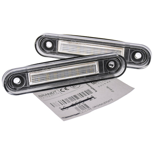 BRANDT AUTOMOTIVE Kennzeichenleuchten LED kompatibel mit Mercedes-Benz E-Klasse Lim. W124 85-95 Cabrio A124 91-97 Coupe C124 87-96 C-Klasse W202 93-01 190 E W201 82-93