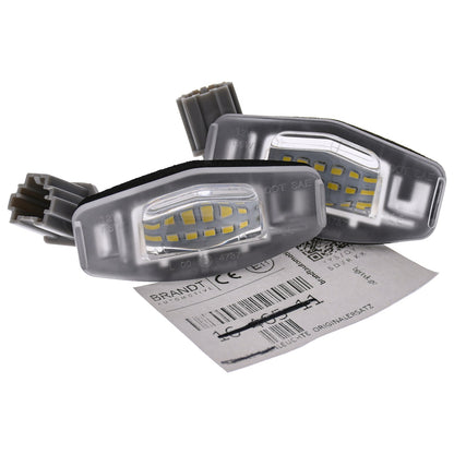 BRANDT Kennzeichenleuchten LED kompatibel mit Honda Pilot I Civic IX 13-15 Accord VI VII VIII IX Civic VI EK 98-00 Odyssey II RL1 98-04 Accord Hybrid IX Acura TSX II CSX I FD ILX I DE RDX II TB 13-18