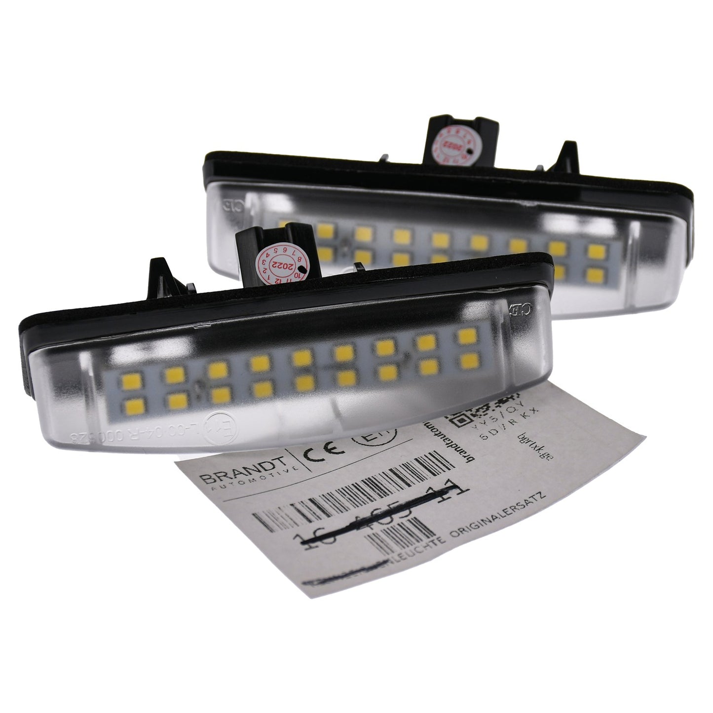 BRANDT Kennzeichenleuchten LED kompatibel mit Lexus CT I 11-14 ES V XV30 02-03 GS II S160 98-05 HS I 10-12 IS 300 I Lim. XE10 01-05 LS IV XF30 01-06 RX II XU30 04-09 Scion TC II AT20 11-16
