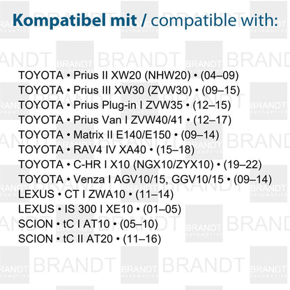 BRANDT AUTOMOTIVE Kennzeichenleuchten LED kompatibel mit Lexus CT I 11-14 IS 300 I XE10 01-05 Scion tC I AT10 05-10 tC II AT20 11-16