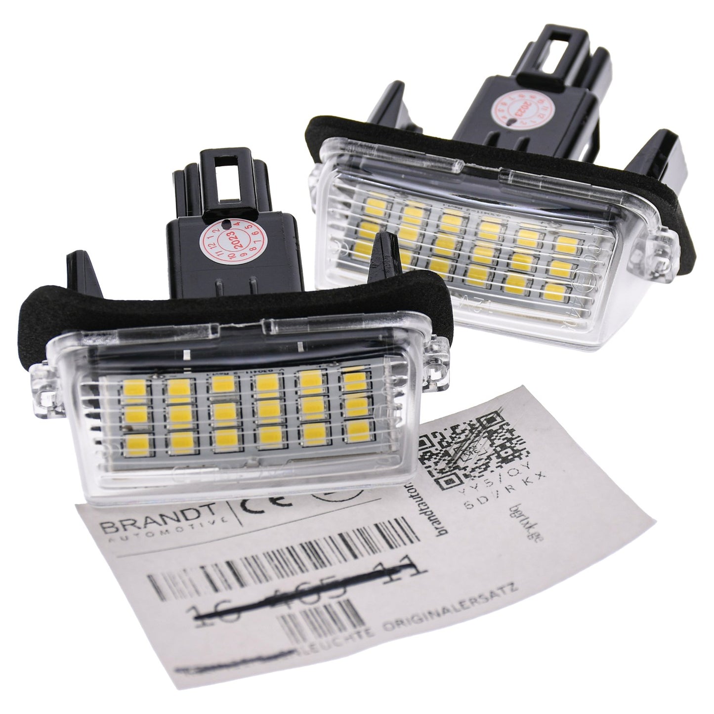 BRANDT Kennzeichenleuchten LED kompatibel mit Toyota Auris II E18 12-18 Avensis III T27 Camry VII XV50 12-17 Highlander III XU50 14-18 Prius C I 12-19 Verso-S I 10-16 Yaris Cross I 21-25 Yaris XP13