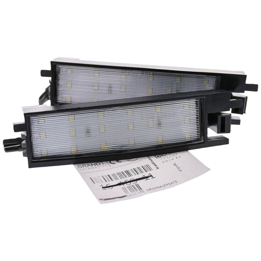 BRANDT Kennzeichenleuchten LED kompatibel mit Toyota Auris II E18 12-18 Aygo II 14-22 Corolla iM I 16-17 Corolla XII Stufenh. E210 19-20 iQ I 08-15 RAV4 III XA30 06-12 Vanguard I 07-13 Yaris I 99-05