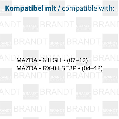 BRANDT AUTOMOTIVE Kennzeichenleuchten LED kompatibel mit Mazda 6 II GH 07-12 RX-8 I SE3P 04-12