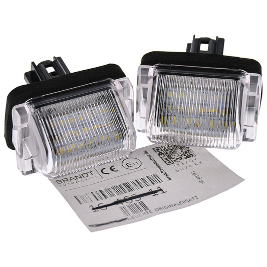 BRANDT AUTOMOTIVE Kennzeichenleuchten LED kompatibel mit Mazda 2 I DY 02-07 5 II CW 12-15 CX-9 I TB 07-15