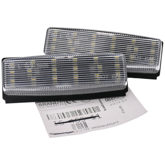 BRANDT AUTOMOTIVE Kennzeichenleuchten LED kompatibel mit Fiat 124 Spider I 17-20 Mazda MX-5 III NC 06-15
