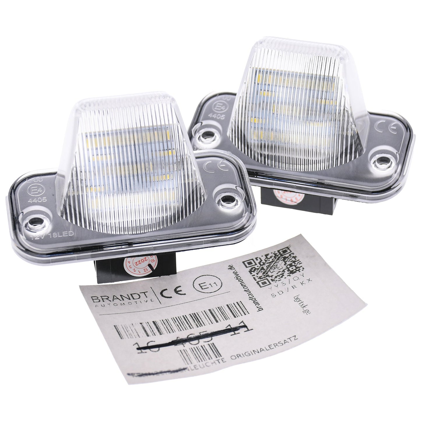 BRANDT Kennzeichenleuchten LED kompatibel mit VW California 7D T4 90-03 Campmobile 7D T4 91-03 Caravelle 7D T4 90-03 Multivan 7D T4 90-03 Transporter 7D Syncro T4 93-04 Transporter 7D T4 90-03