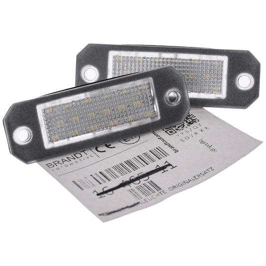 BRANDT AUTOMOTIVE Kennzeichenleuchten LED kompatibel mit VW Caddy III 2K 04-15 Caddy IV SA 16-20 Transporter T5 I 7H 7E 03-15 Transporter T6 I 7H 7E 16-20