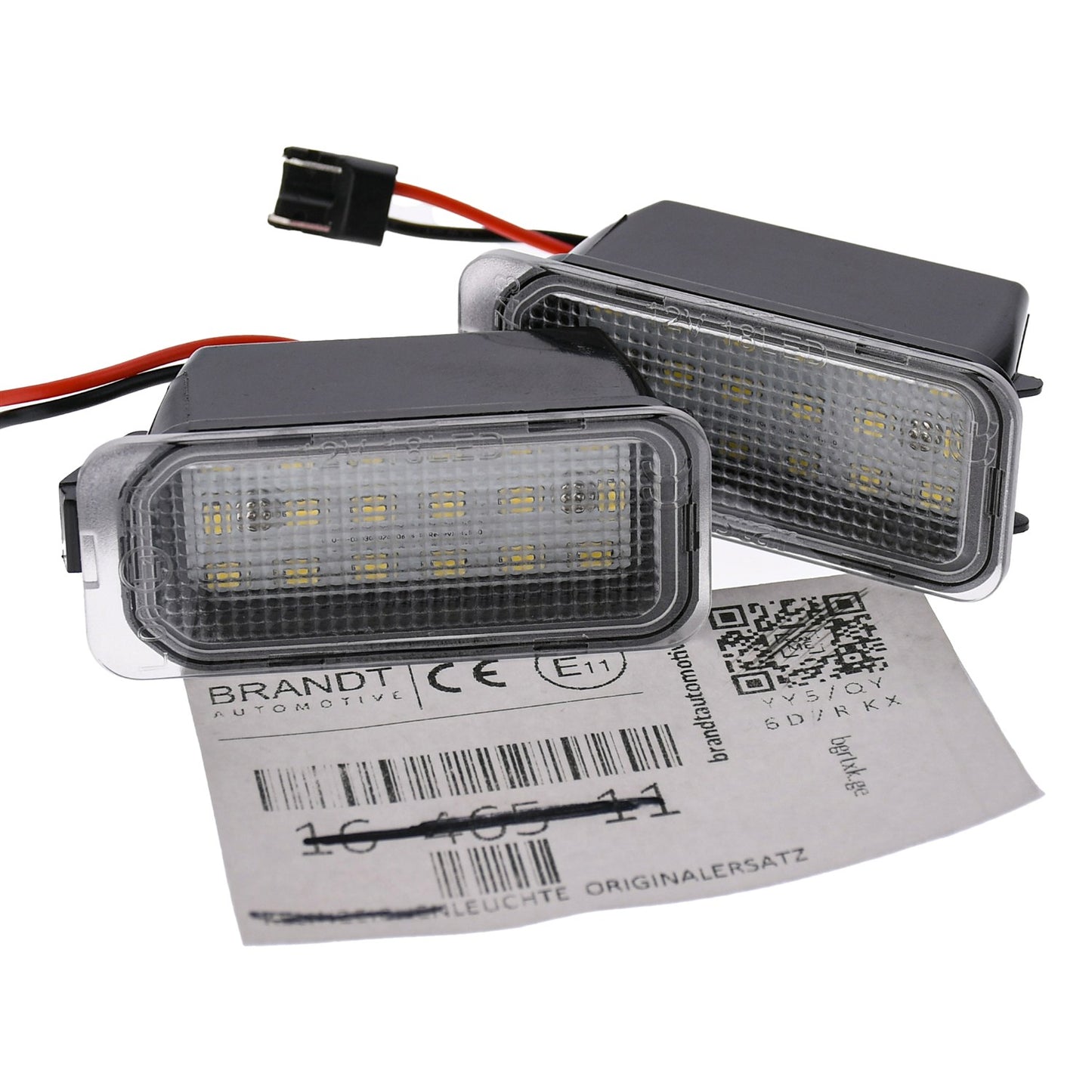 BRANDT AUTOMOTIVE Kennzeichenleuchten LED kompatibel mit Ford Transit Connect II C1 14-17 Transit V V363 15-24 E-Transit I 22-23 Jaguar XF I X250 07-15 XJ X X351 09-16 Licoln MKC I CD4 15-16