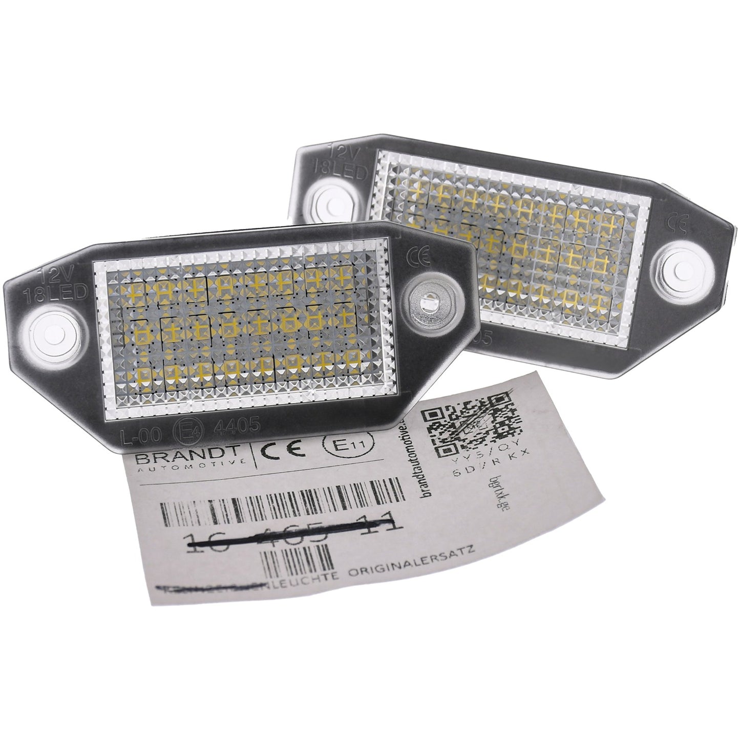BRANDT AUTOMOTIVE Kennzeichenleuchten LED kompatibel mit Ford Mondeo III MK3 B4Y B5Y BWY 2000-2007 inkl. Turnier