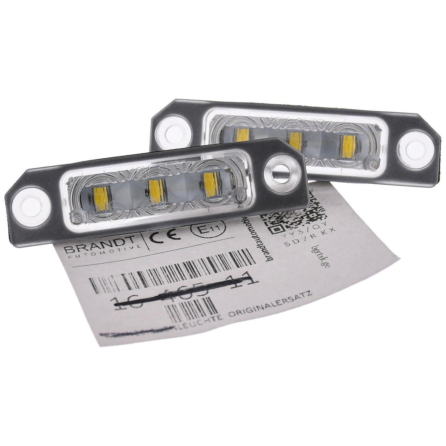 BRANDT Kennzeichenleuchten CREE LED kompatibel mit Ford Edge I U387 07-14 Explorer V D4 11-19 Flex I D4 09-19 Focus II 08-11 Focus III C346 12-18 Fusion I CD3 06-12 Mustang V S197 10-14 Taurus VI D3