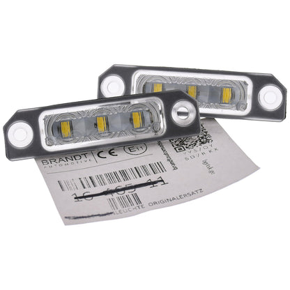 BRANDT Kennzeichenleuchten CREE LED kompatibel mit Ford Edge I U387 07-14 Explorer V D4 11-19 Flex I D4 09-19 Focus II 08-11 Focus III C346 12-18 Fusion I CD3 06-12 Mustang V S197 10-14 Taurus VI D3