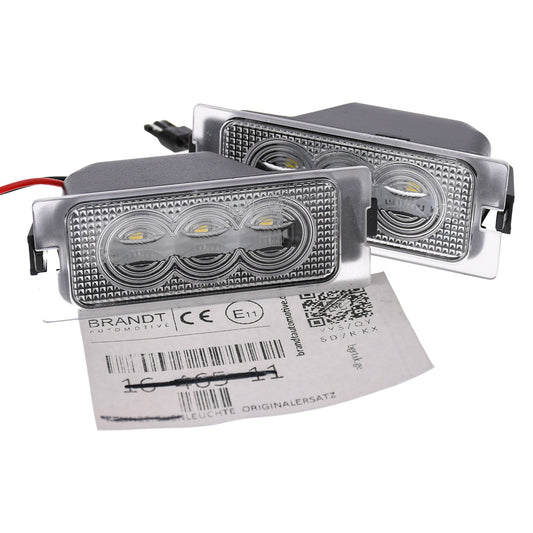 BRANDT AUTOMOTIVE Kennzeichenleuchten LED kompatibel mit Ford Edge I U387 07-14 Escape II 08-12 Licoln MKX I U388 07-15 Mercury Mariner II U204 08-11