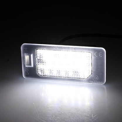 BRANDT AUTOMOTIVE Kennzeichenleuchten + Kabel 6000K LED + Widerstand kompatibel mit AUDI A5 RS5 S5 8T 8F TT RS TTS 8J A1 8X A4 B8 S4 RS4 8K A6 C7 A7 4G Q5 8R Kennzeichenbeleuchtung